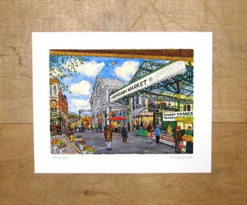Borough Market and Stoney Street Limited edition print medium size