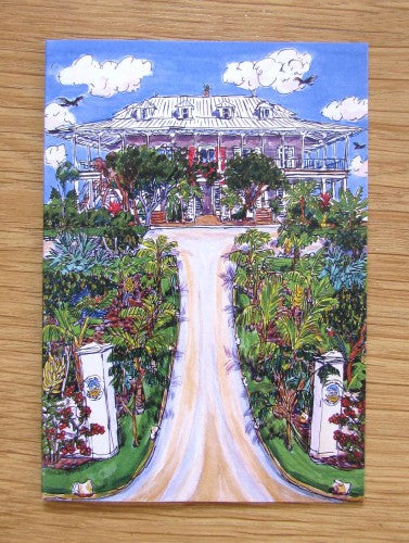 Delphi Club from the entrance, Greetings Card (printed to order)