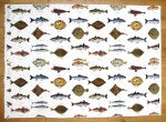 Sea Fish Linen Fabric (made to order) in use