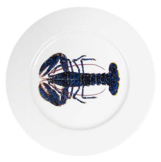 Richard Bramble Blue Lobster 19cm Flat Rimmed Plate 
