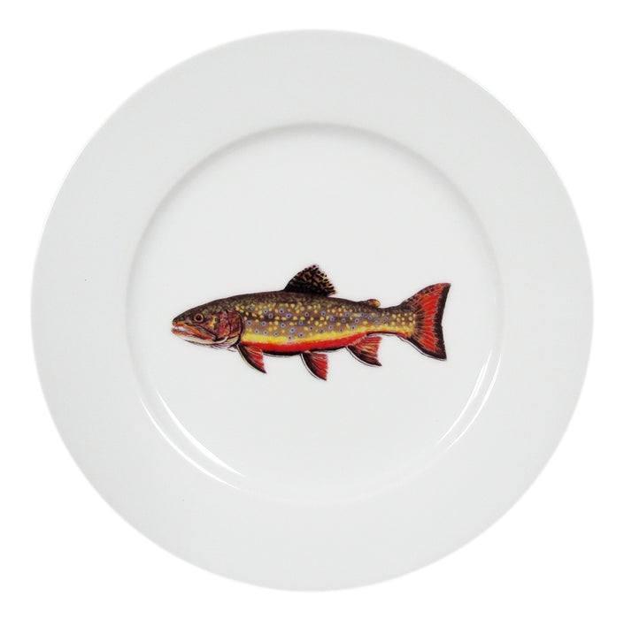 Brook Trout 19cm Flat Rimmed Plate