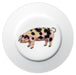 Gloucestershire Old Spot Pig 19cm Flat Rimmed Plate by Richard Bramble