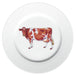 Guernsey Cow 19cm Flat Rimmed Plate by Richard Bramble