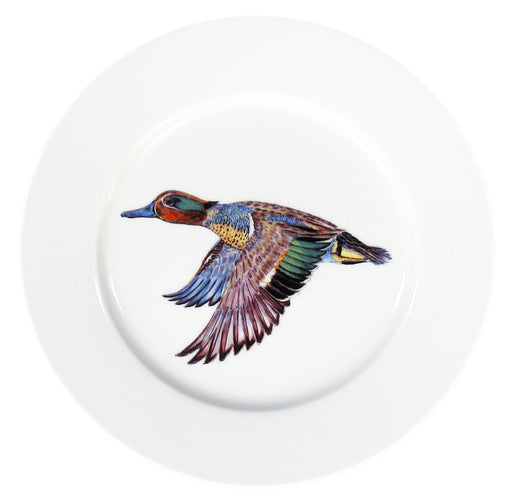 Green-winged Teal 19cm Flat Rimmed Plate