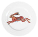 Hare leaping 19cm Flat Rimmed Plate