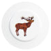 Richard Bramble Stag Roaring 19cm Flat Rimmed Plate 