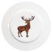 Stag Standing 19cm Flat Rimmed Plate