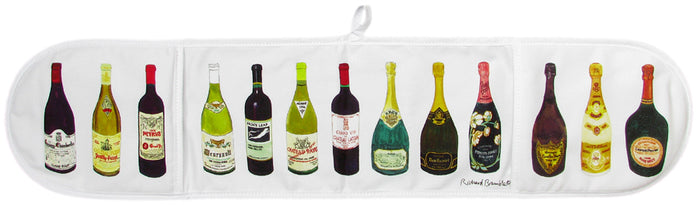 Wines & Champagne Cotton Oven Gloves table setting
