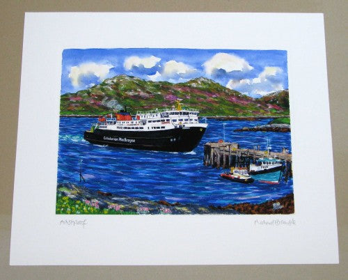 Lochmaddy Cal Mac Ferry, North Uist, print