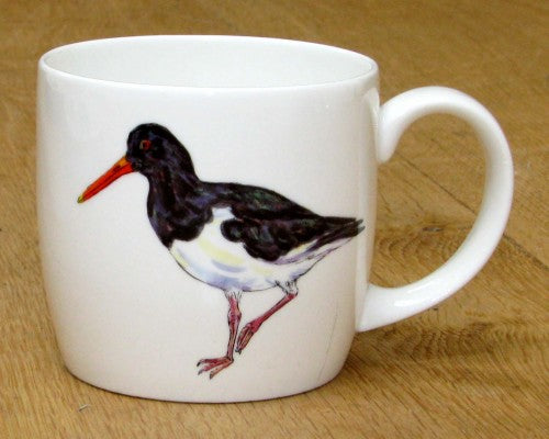 Oystercatcher Mug (medium round sided) table setting
