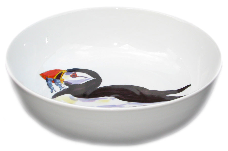 Richard Bramble Puffin Swimming 24cm Bowl