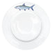 Richard Bramble Bonefish Motif 26cm Flat Rimmed Plate