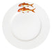 Richard Bramble Red Mullet Motif 26cm Flat Rimmed Plate