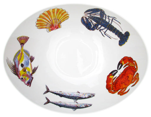 Richard Bramble Fish & Shellfish 27cm Oval Bowl