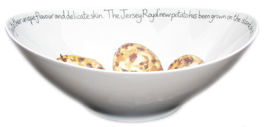 Jersey Royal Potato 27cm Oval Bowl (limited edition)