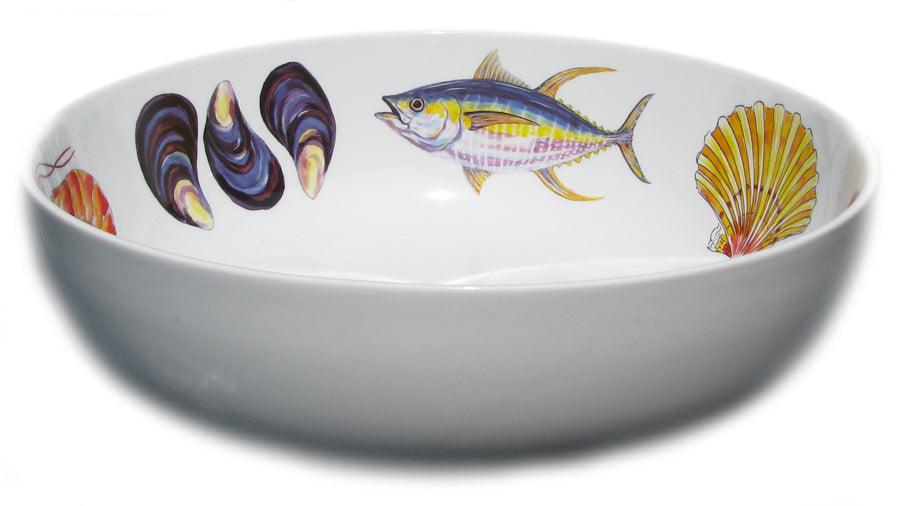 Richard Bramble Fish & Shellfish US East Coast 28cm Bowl from side