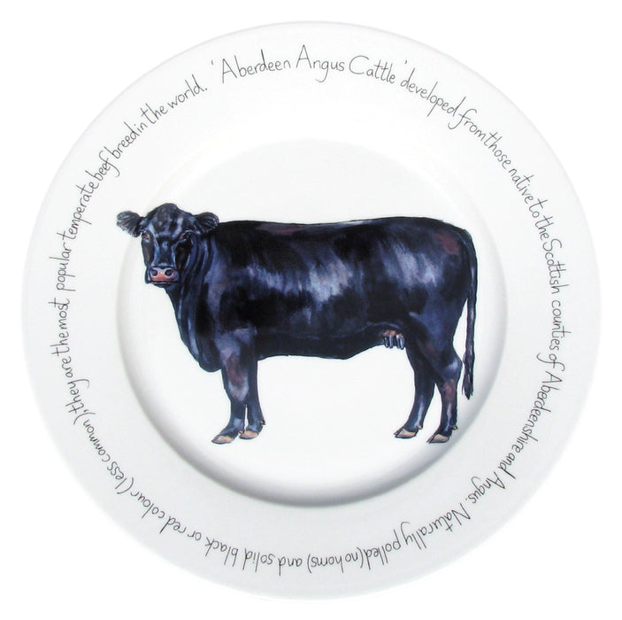 Aberdeen Angus Cow 30cm Plate