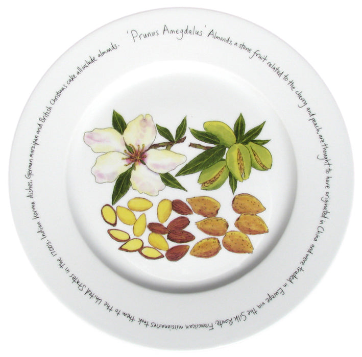 Almonds 30cm Plate by Richard Bramble