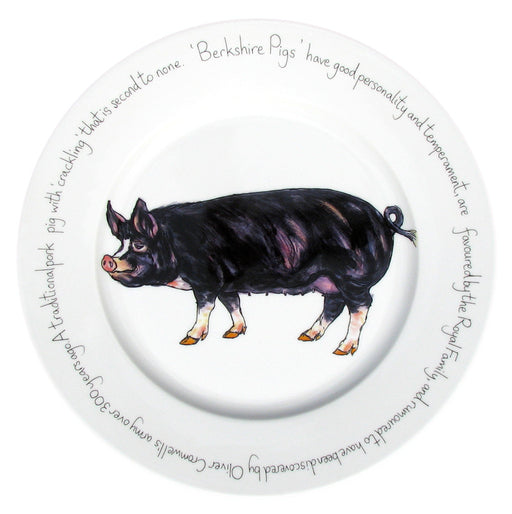Berkshire Pig 30cm Plate by Richard Bramble