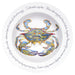 Jersey Pottery Blue Crab 30cm Deep Rimmed Bowl
