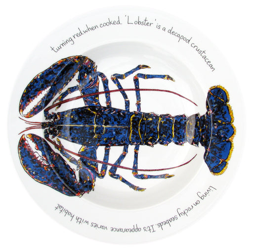 Richard Bramble Blue Lobster 30cm Deep Rimmed Bowl