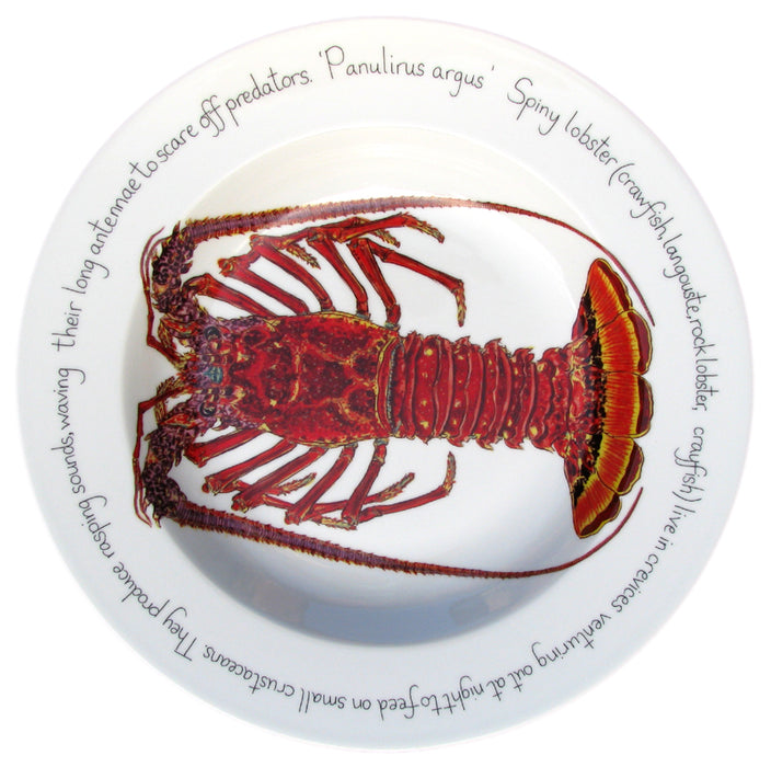Spiny Lobster 30cm Deep Rimmed Bowl