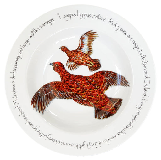 Red Grouse 30cm Deep Rimmed Bowl