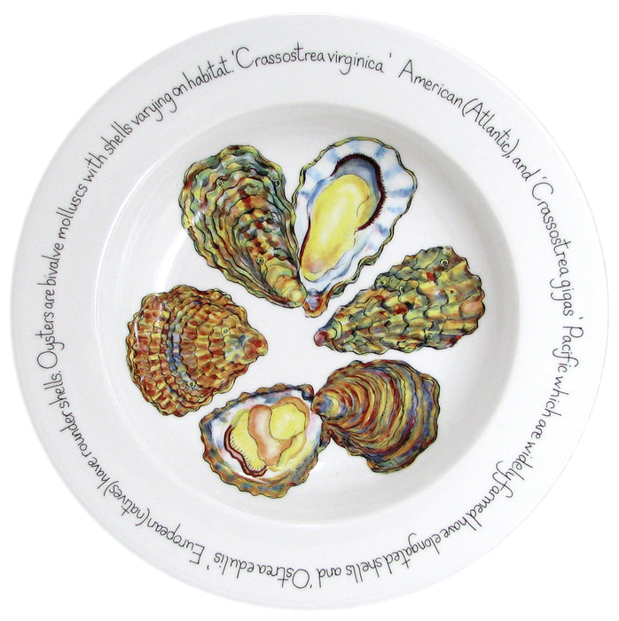 Oysters 30cm Deep Rimmed Bowl by Richard Bramble