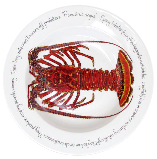 Spiny Lobster 30cm Deep Rimmed Bowl by Richard Bramble