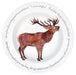 Richard Bramble Stag standing 30cm Deep Rimmed Bowl