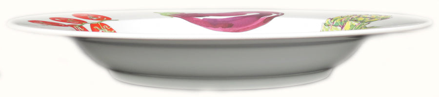 30cm Vegetables Deep Rimmed Plate