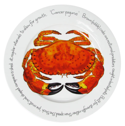Richard Bramble Crab 30cm Flat Rimmed Plate