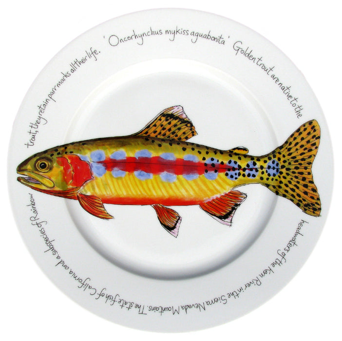 Golden Trout 30cm Plate by Richard Bramble