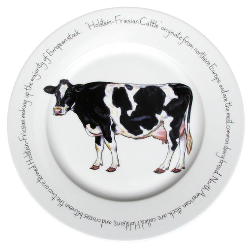 Holstein-Friesian Cow 30cm Plate by Richard Bramble