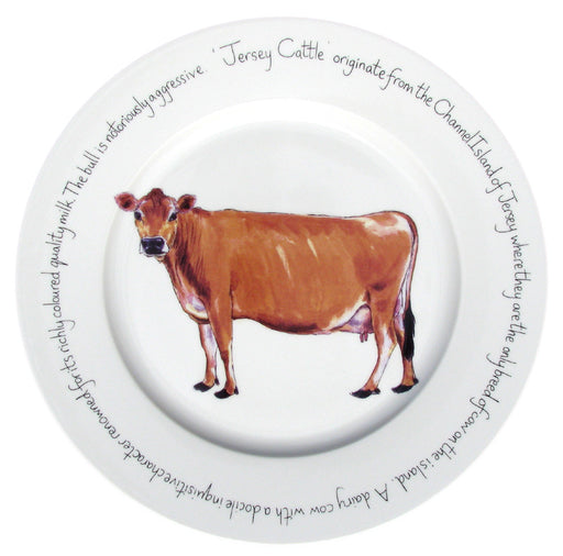 Jersey Cow 30cm plate by Richard Bramble