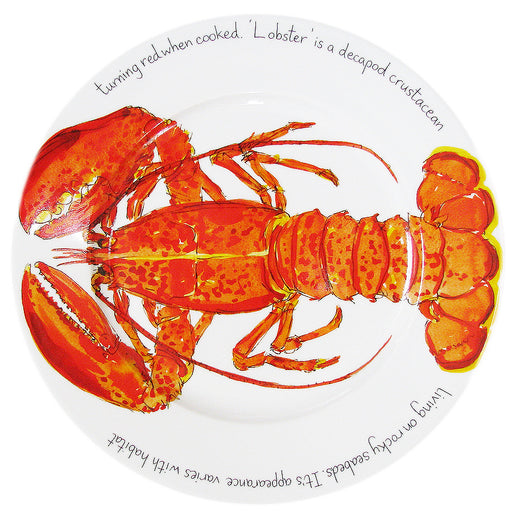 Richard Bramble Red Lobster 30cm Flat Rimmed Plate