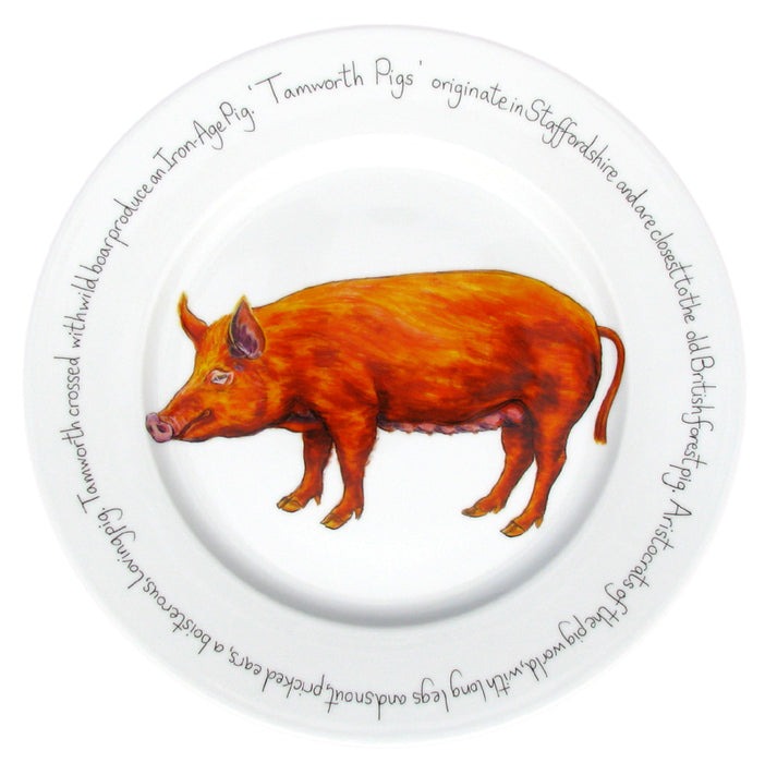 Tamworth Pig 30cm Plate by Richard Bramble