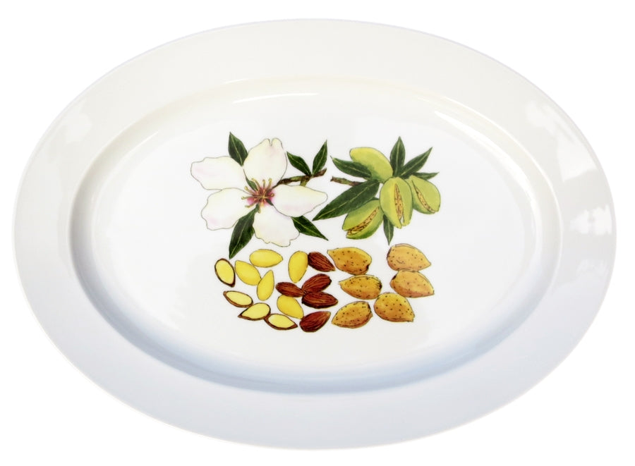 Richard Bramble Almonds 39cm Oval Plate (15.4")