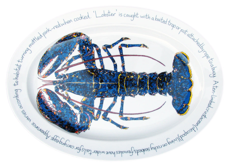 Blue Lobster 39cm (15.4") Oval Plate