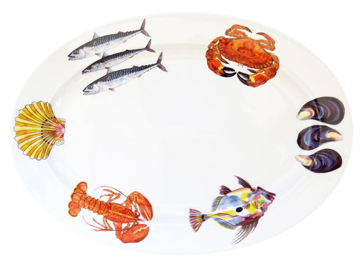 Richard Bramble Fish & Shellfish 39cm Oval 