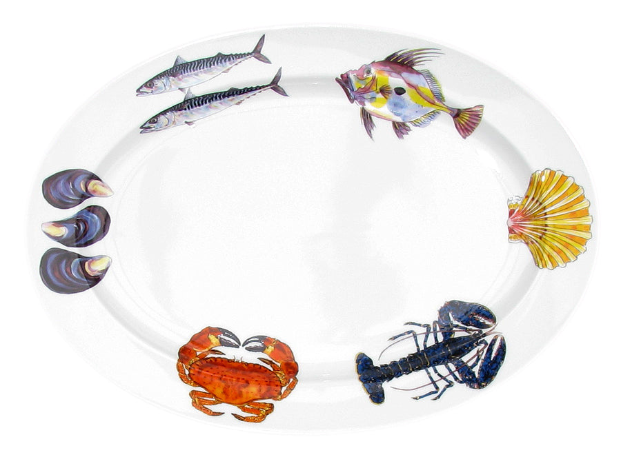 Richard Bramble Fish & Shellfish 39cm Oval 