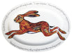 39cm Oval Hare Leaping