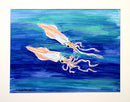 Two Squid Study painting