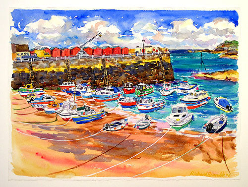 Rozel Harbour, Jersey Original Painting