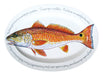 Red Drum & Red Fish Oval Plate design by Richard Bramble 