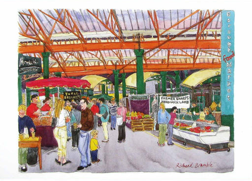  Richard Bramble Borough Market main entrance Greeting Card