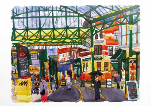 Richard Bramble Borough Market towards Neals Yard Greeting Card