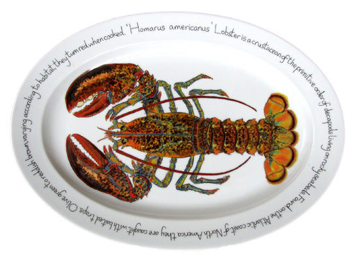 North American Lobster Oval design by Richard Bramble made by Jersey Pottery