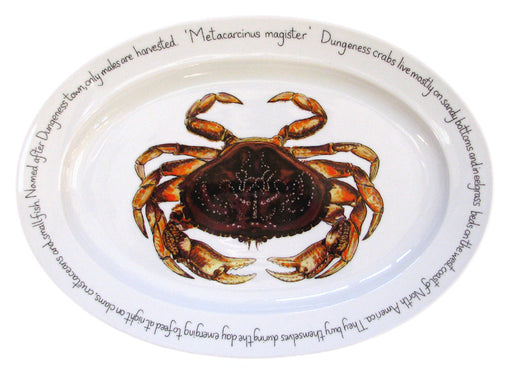 Dungeness Crab Oval designed by Richard Bramble made by Jersey Pottery