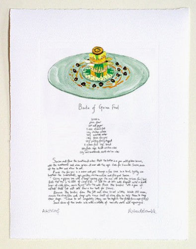 Richard Bramble print Guinea Fowl Recipe by Chef Tom Aikens